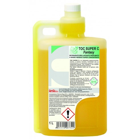 Kemika - Toc mela Super C, detergente brillantante (6 x 1 chilo)