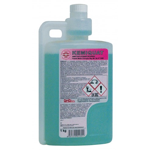 Kemika - Kemiquat, disinfettante detergente per superfici (6 x 1 chilo)