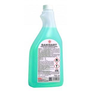 Kemika - Sanidart, disinfettante universale rapido (6 x 750 ml)