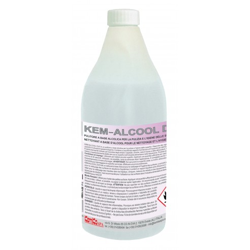 Kemika - Kemalcool Duo, disinfettante a base alcolica per superfici (6 x 750 ml)