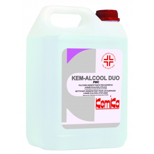 Kemika - Kemalcool Duo, disinfettante a base alcolica per superfici  (2 x 5 chili)