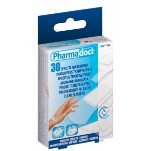 Eurosirel - Pharmadoct Classic 30, cerotti trasparenti assortiti (30 pezzi)