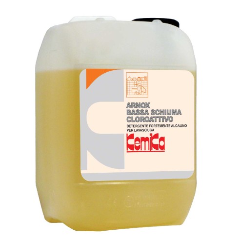 Kemika - Arnox Bassa Schiuma Cloroattivo, detergente alcalino (2 x 5 chili)