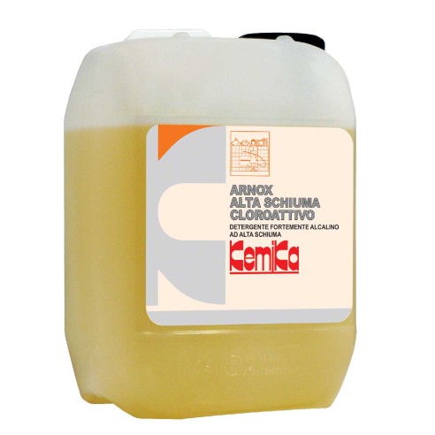 Kemika - Arnox Alta Schiuma Cloroattivo, detergente alcalino (2 x 5 chili)