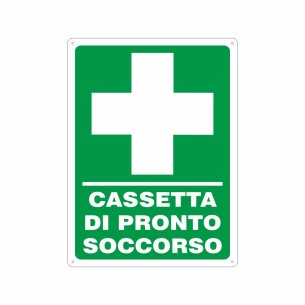 Pixlemon - "Pronto Soccorso", cartello in alluminio 20 x 30 cm