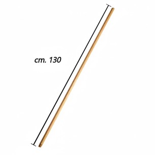 Euroscope - Manico in Legno Naturale (130 cm - Ø 22 mm)