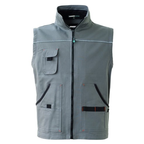 Rossini Trading - Gilet Fangio Grigio/Nero Cat....