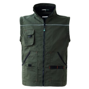 Rossini Trading - Gilet Fangio Verde/Nero Cat. I° - EN...