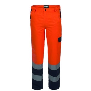 Rossini - Pantalone Bicolore Hi-Vis Arancio/Blu Cat. II°...