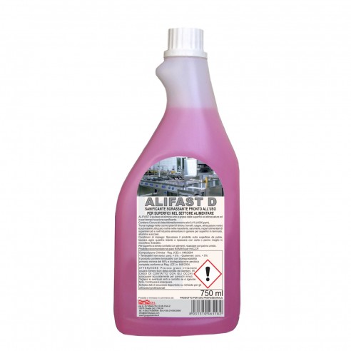 Kemika - Alifast D, disinfettante sgrassante pronto all'uso (6 x 750 ml)