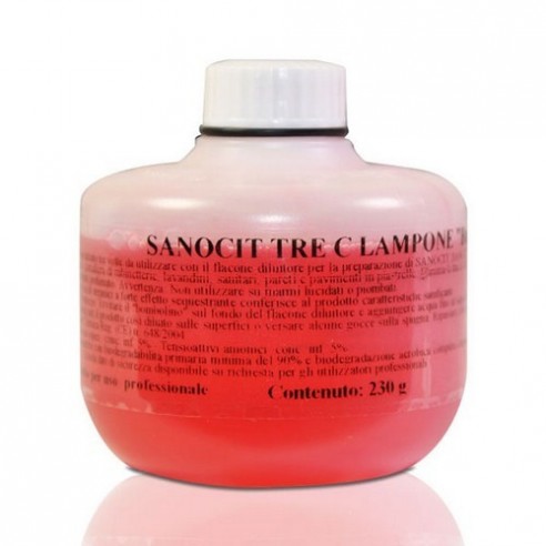 Kemika - Sanocit lampone cx 3c bombolino, disinfettante bagni (16 x 230 ml /1 flac. + 1 pist.)