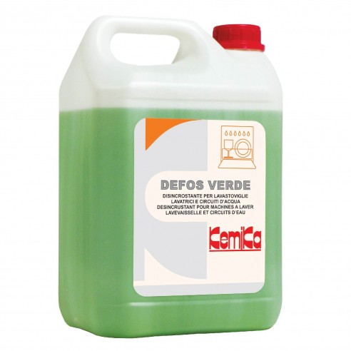 Kemika - Defos verde, disincrostante per lavastoviglie e lavatrici (2 x 5 chili)