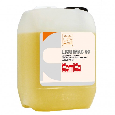 Kemika - Liquimac 80, detergente per macchine lavastoviglie (2 x 5 chili)